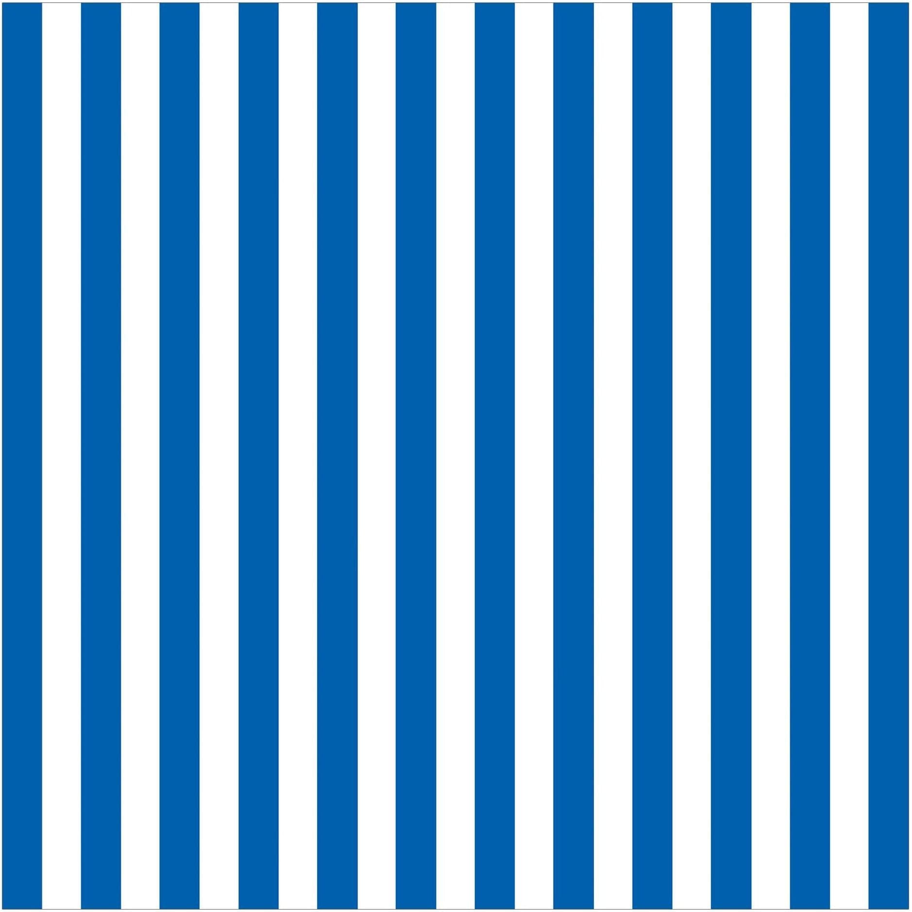 Amscan GIFT WRAP Stripe - Royal Blue Printed Jumbo Gift Wrap