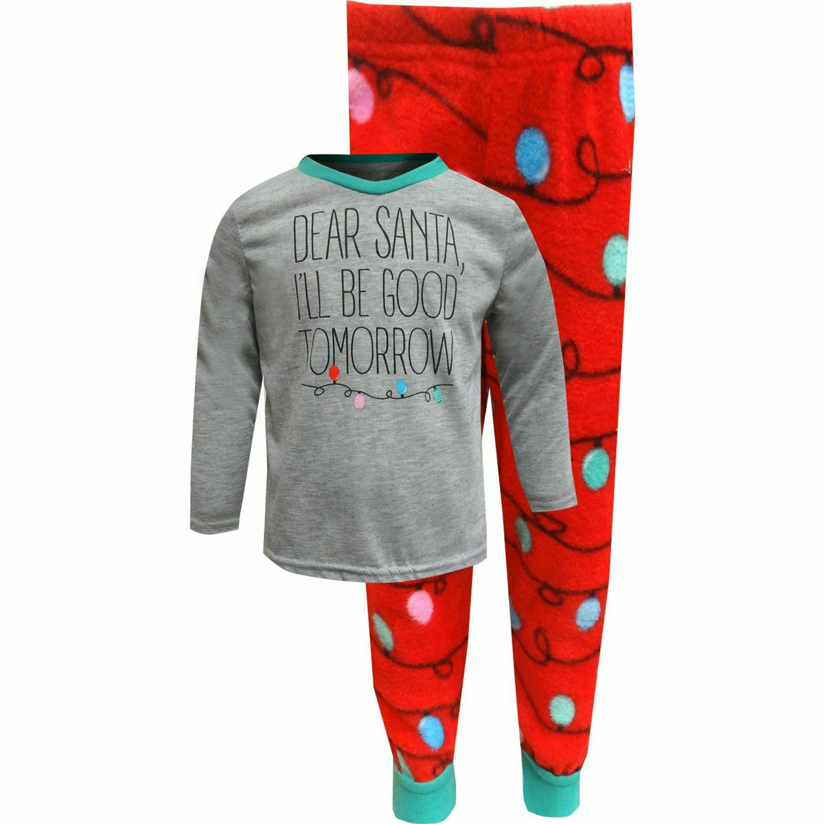 Amscan HOLIDAY: CHRISTMAS 2T Dear Santa I&#39;ll Be Good Tomorrow Christmas Toddler Pajama