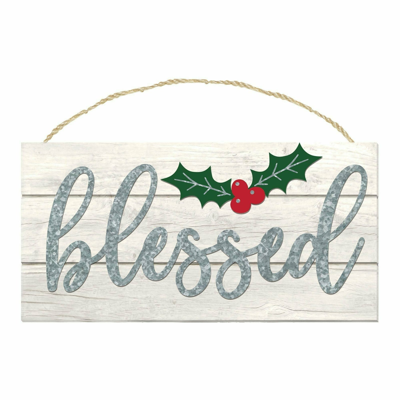 Amscan HOLIDAY: CHRISTMAS Blessed Hanging Wood Sign