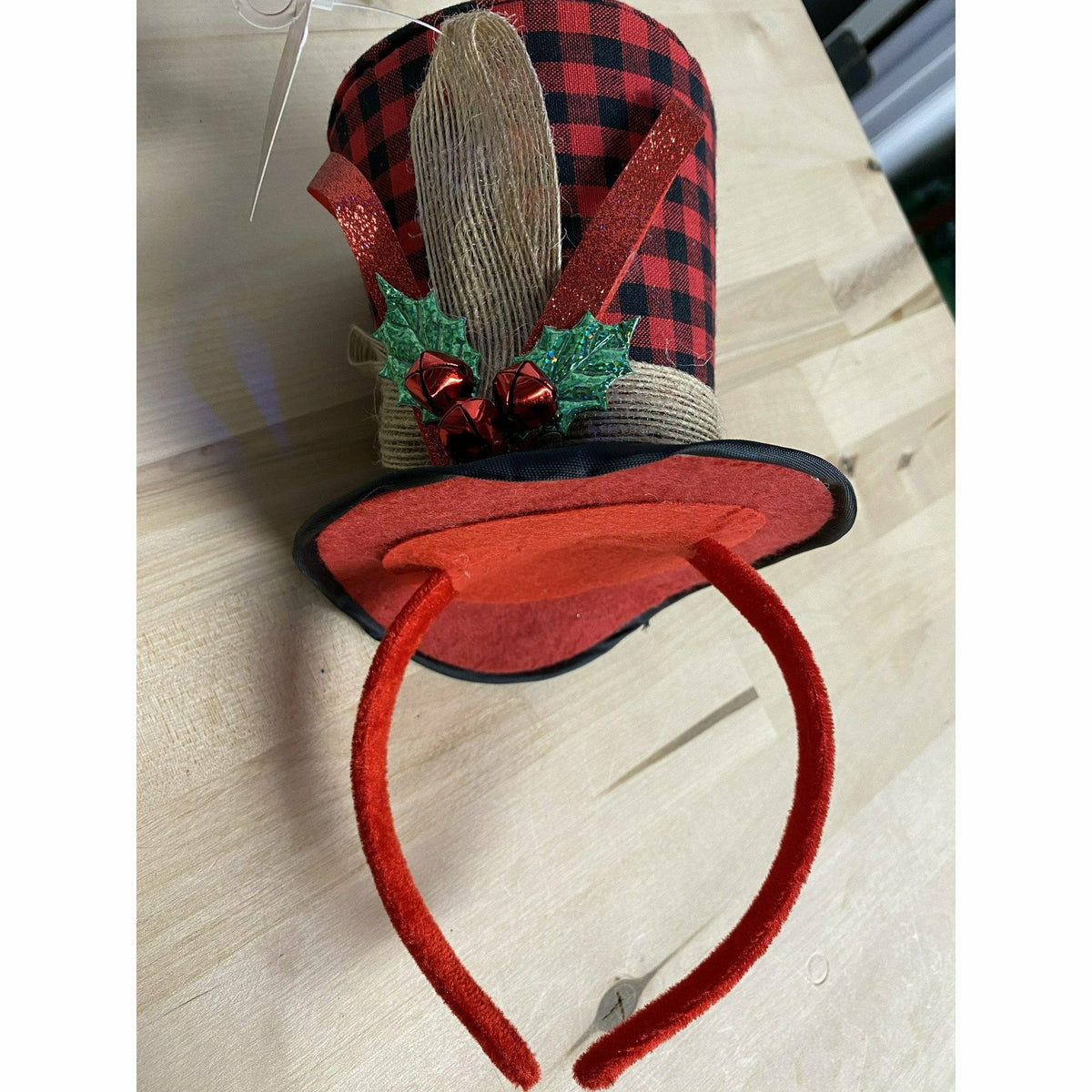 Amscan HOLIDAY: CHRISTMAS Buffalo Plaid Hat Headband