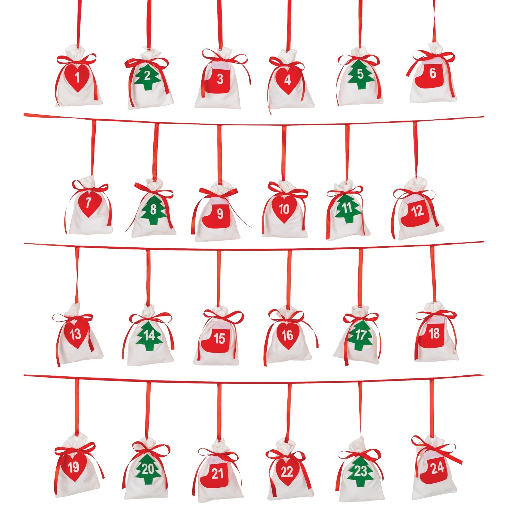 Amscan HOLIDAY: CHRISTMAS Christmas Advent Pouch Garland