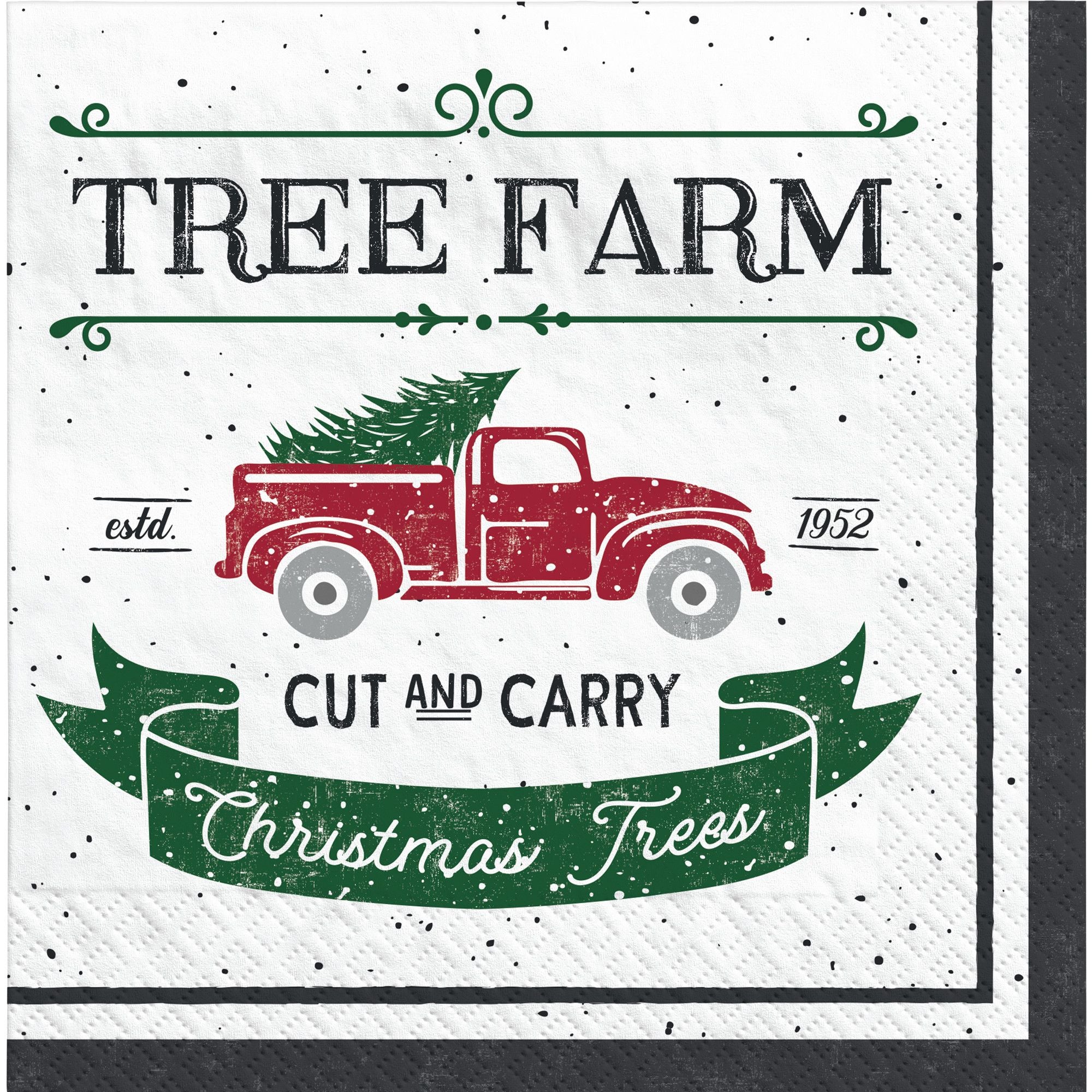 Amscan HOLIDAY: CHRISTMAS Tree Farm Luncheon Napkins