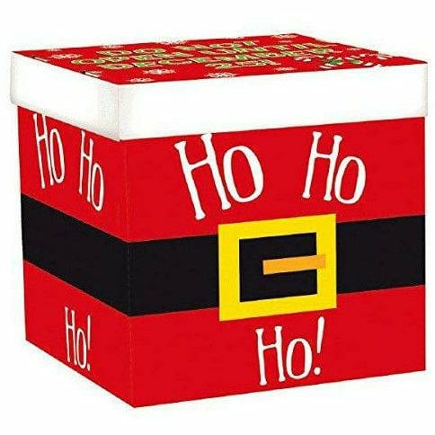 Amscan HOLIDAY: CHRISTMAS Very Merry Christmas Ho Ho Ho Santa&#39;s Belt Gift Box