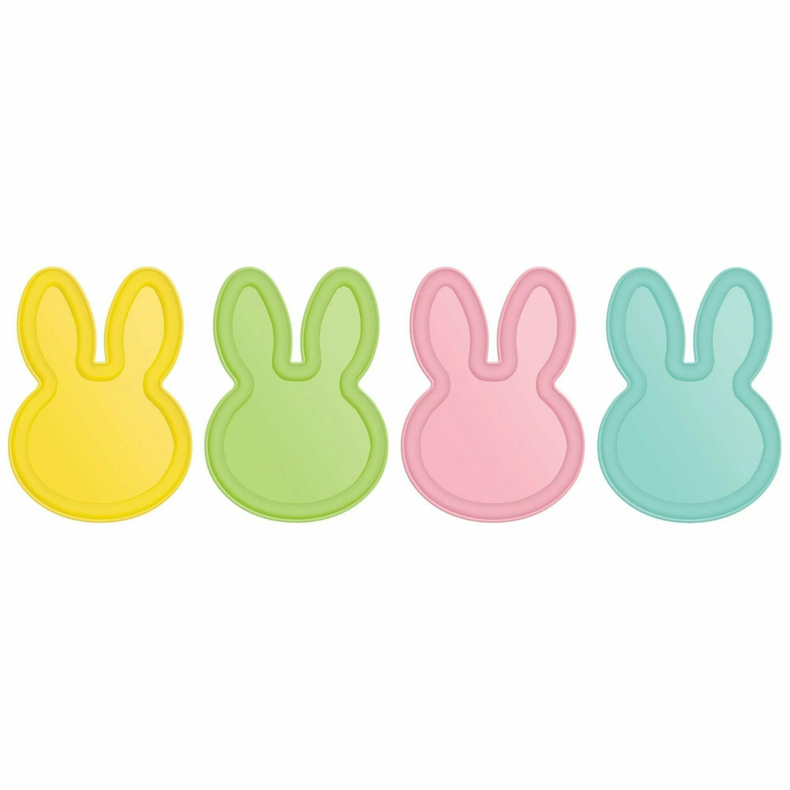 Amscan HOLIDAY: EASTER Bunny Shaped Melamine Plates