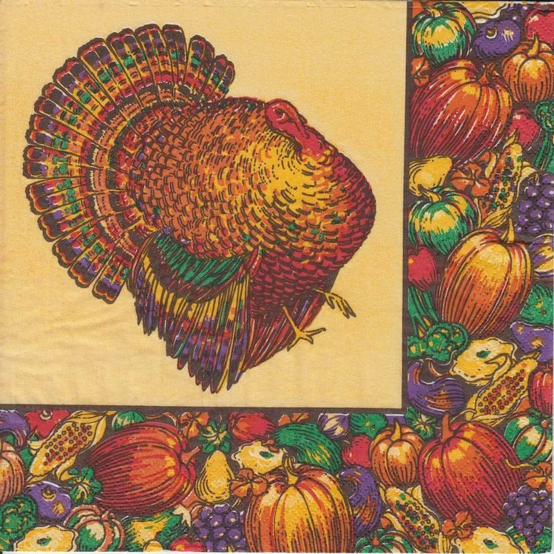 Amscan HOLIDAY: FALL AUTUMN TURKEY DINNER NAPKIN