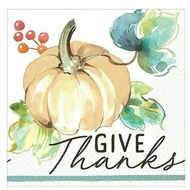 Amscan HOLIDAY: FALL Painted Fall Beverage Napkins 16ct