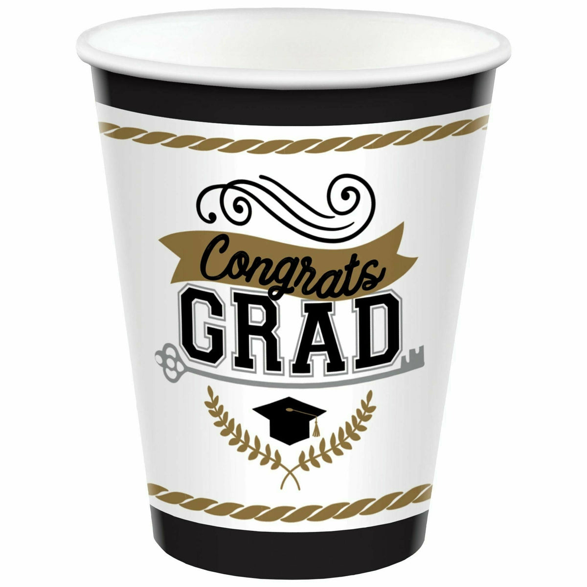 Amscan HOLIDAY: GRADUATION Achievement Is Key 9 oz. Cups