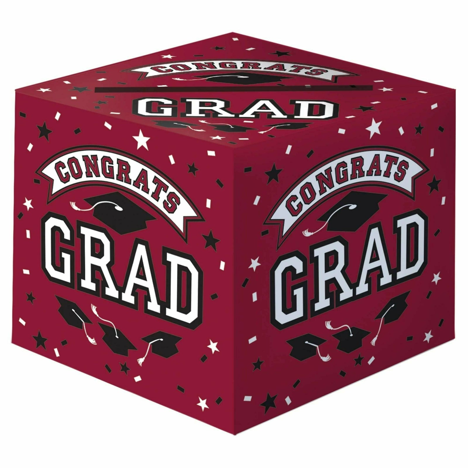 Amscan HOLIDAY: GRADUATION Grad Cardholder Box - Maroon