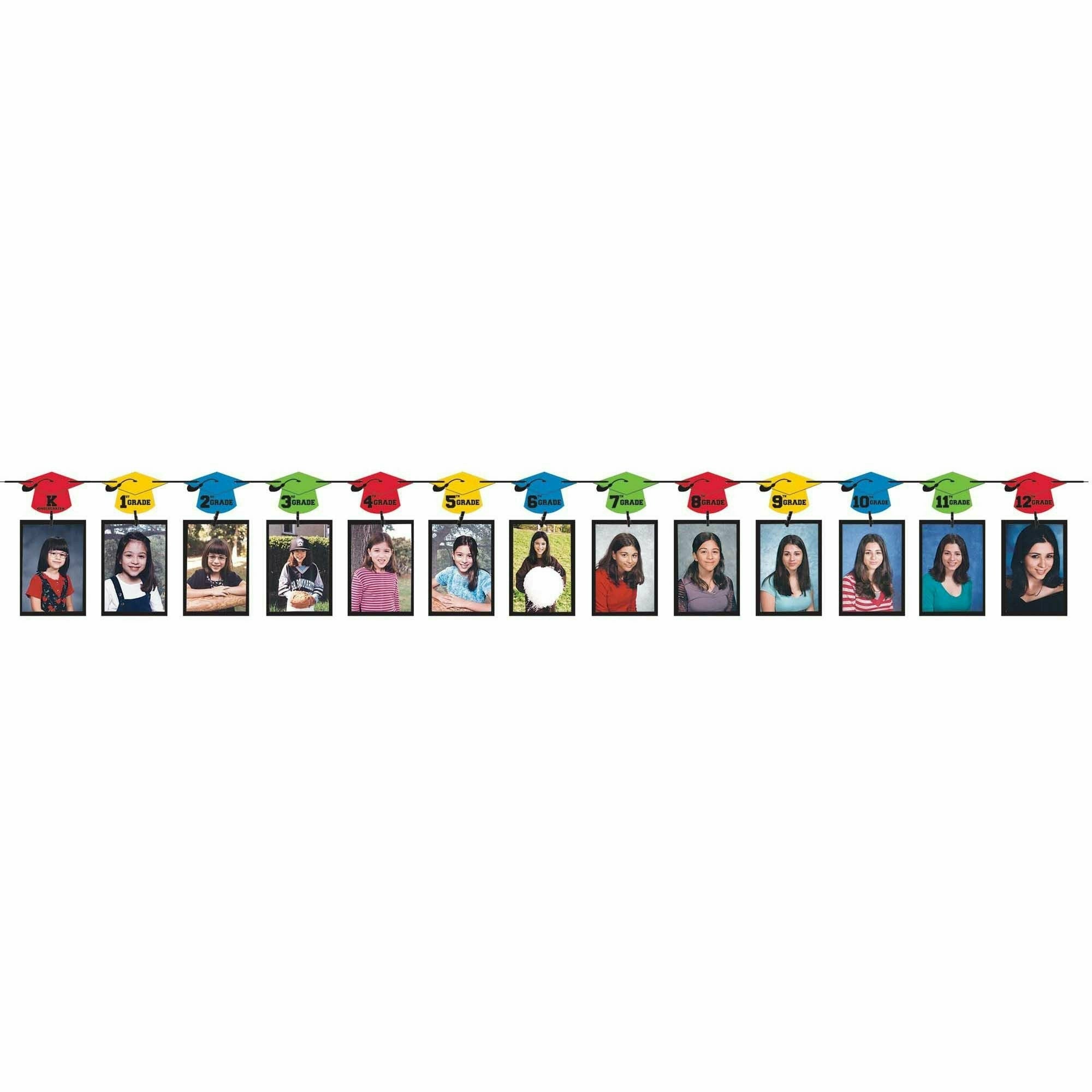 Amscan HOLIDAY: GRADUATION Grad Photo Garland - Colorful