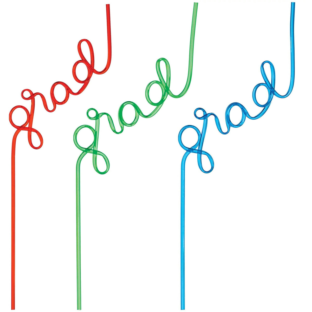 Amscan HOLIDAY: GRADUATION &quot;Grad&quot; Shaped Silly Straws