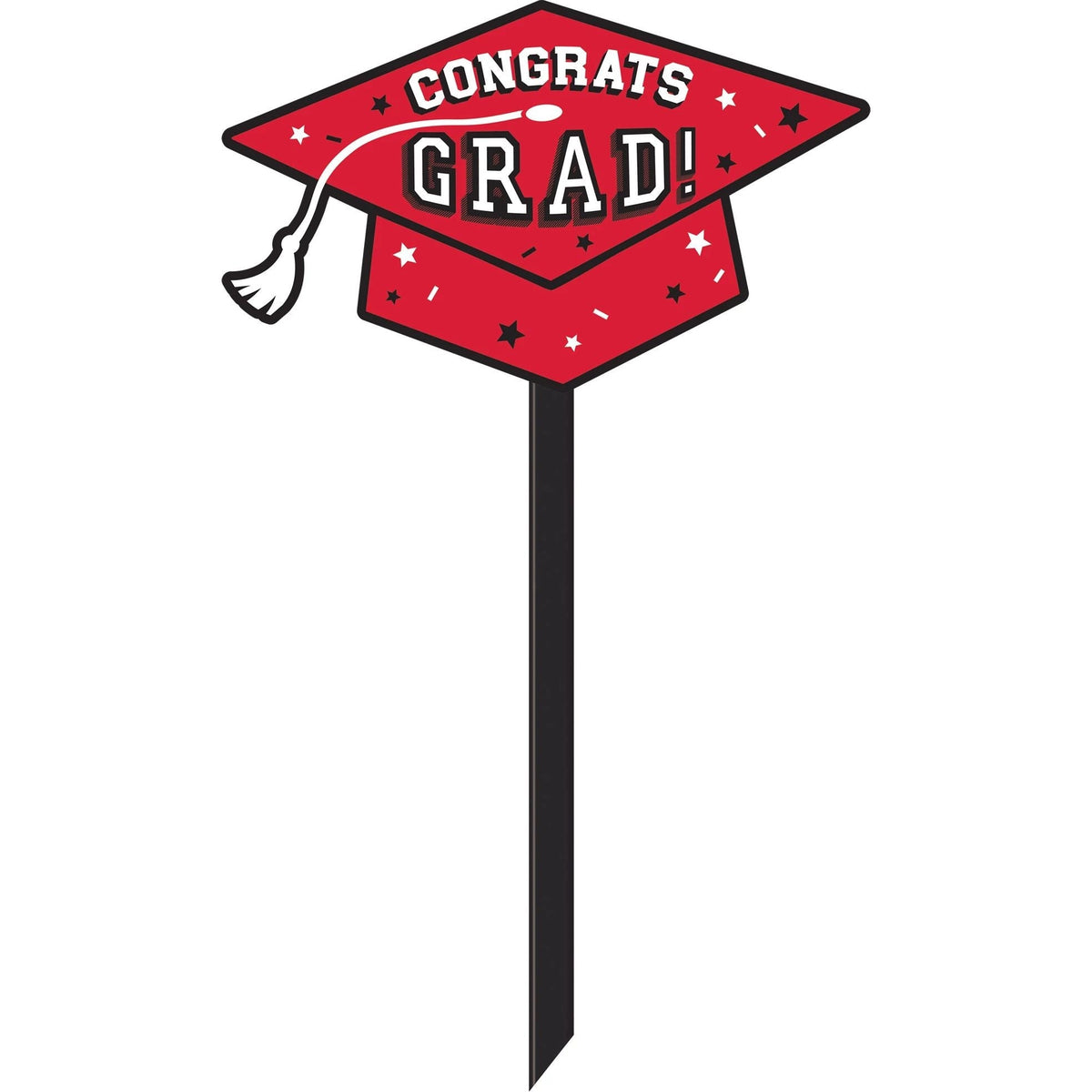 Amscan HOLIDAY: GRADUATION Lawn Sign Grad - Red