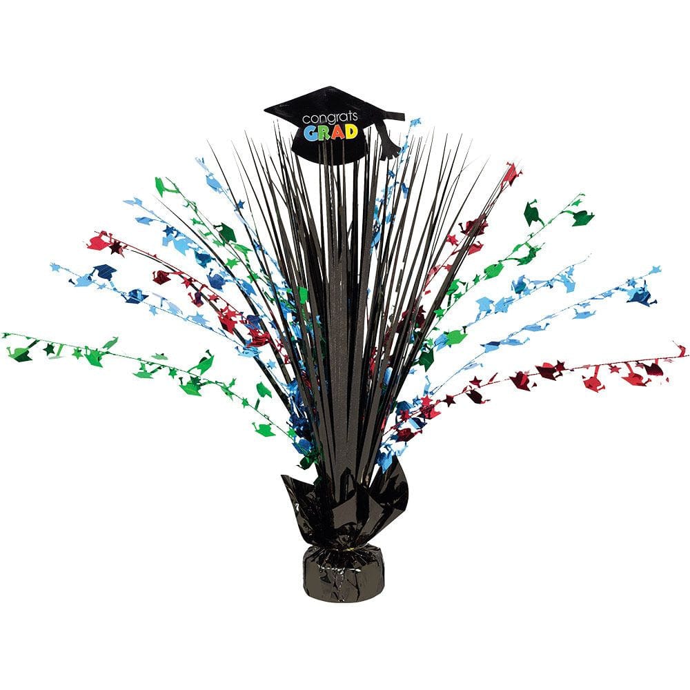 Amscan HOLIDAY: GRADUATION Multicolor Congrats Grad Foil Spray 18&quot; Centerpiece