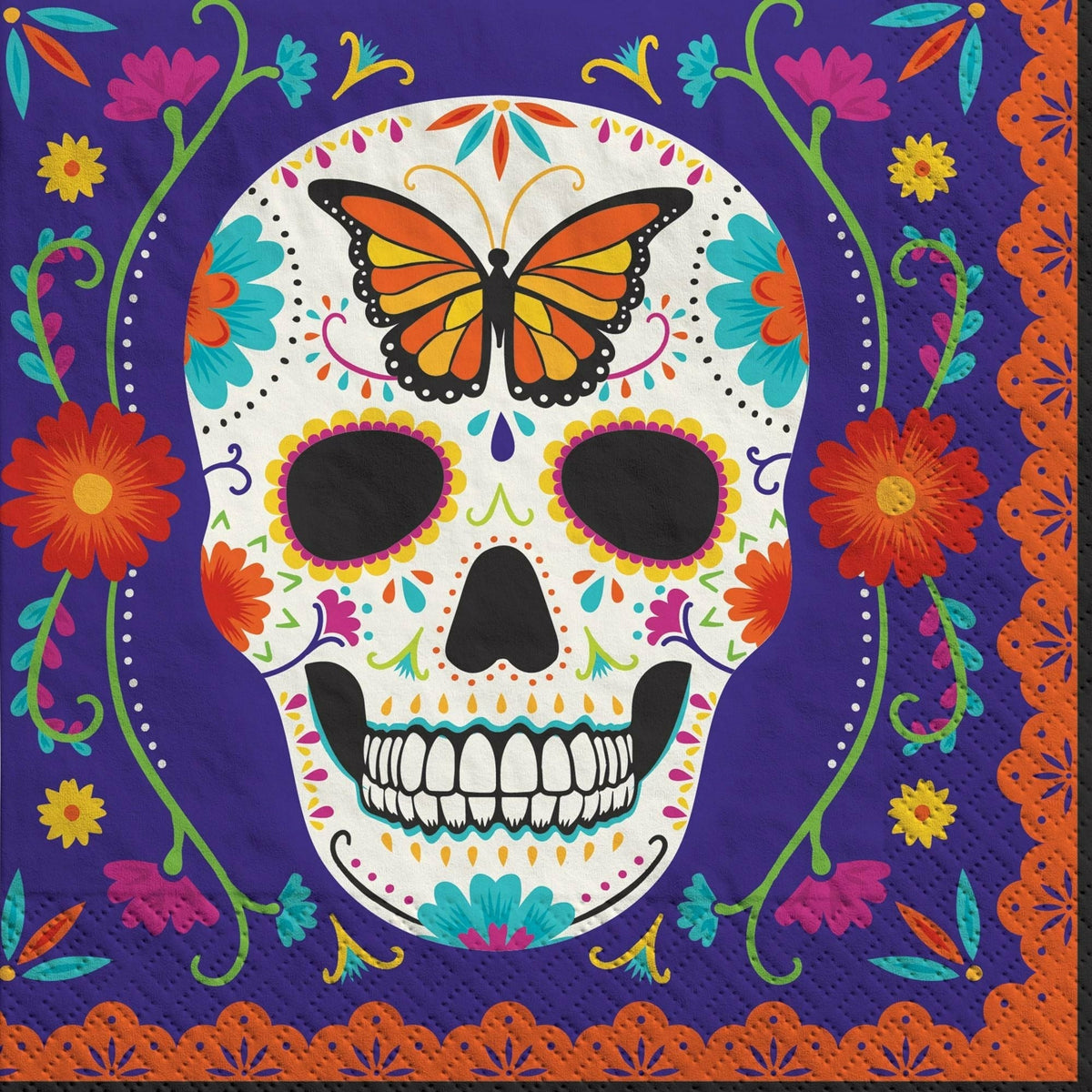 Amscan HOLIDAY: HALLOWEEN Dia De Los Muertos Luncheon Napkins