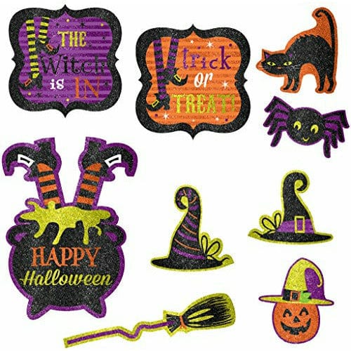 Amscan HOLIDAY: HALLOWEEN Halloween Witch&#39;s Crew Glitter Cutouts