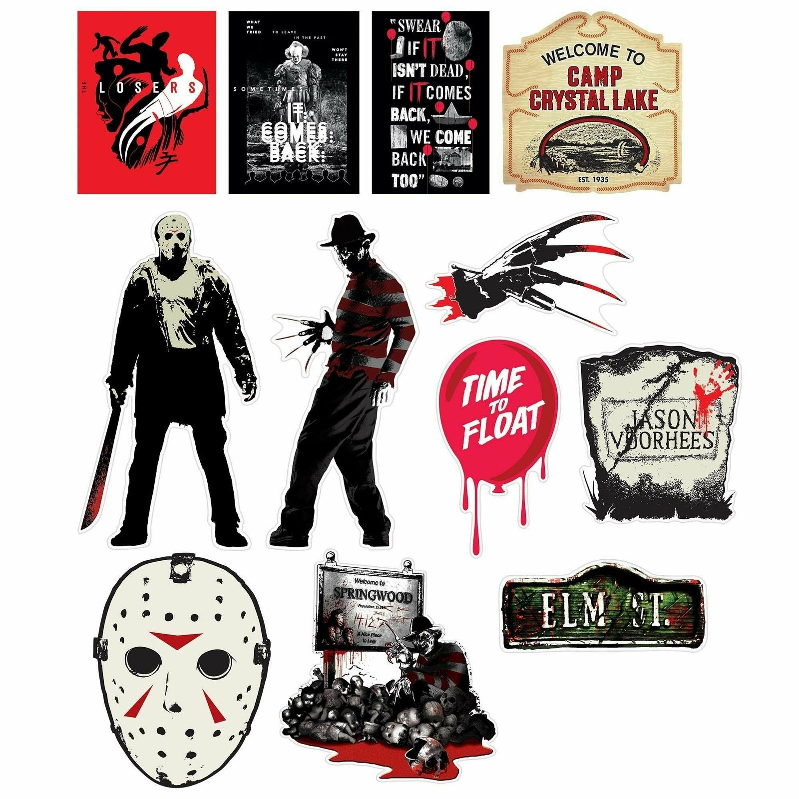 Amscan HOLIDAY: HALLOWEEN Mixed Warner Brothers Horror Cutouts