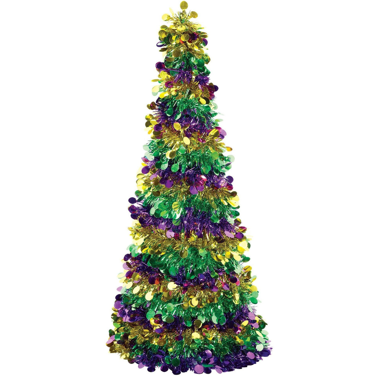 Amscan HOLIDAY: MARDI GRAS Mardi Gras Large Tinsel Tree