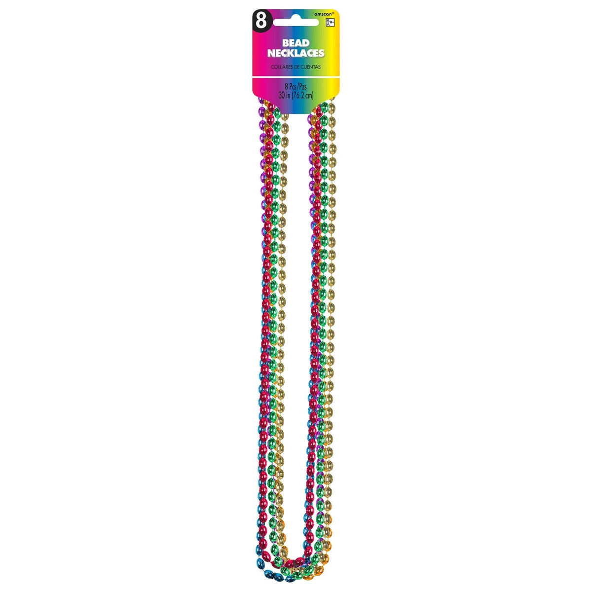 Amscan HOLIDAY: MARDI GRAS Multi Metallic Bead Necklaces