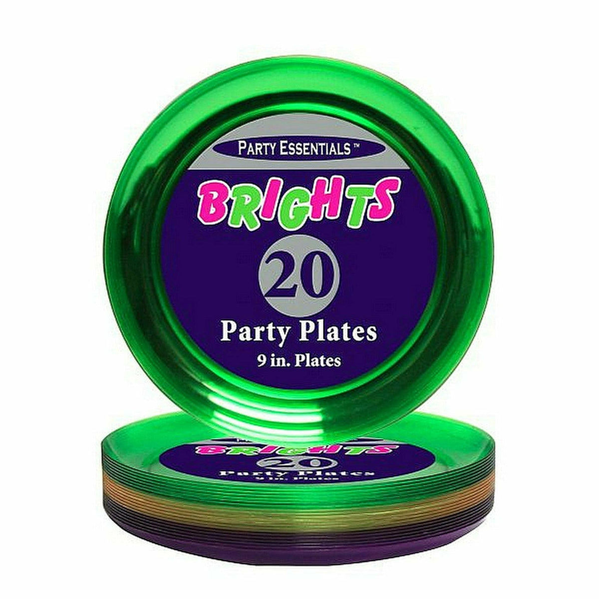 Amscan HOLIDAY: MARDI GRAS Party Essentials 9&quot; Party Plates - Mardi Gras 20 Ct.