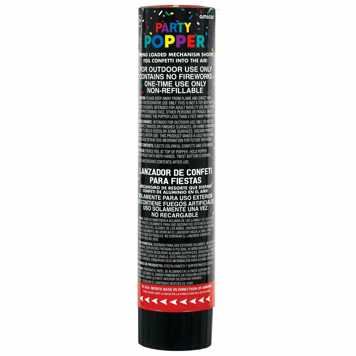 Amscan HOLIDAY: NEW YEAR&#39;S 8&quot; Party Confetti Popper