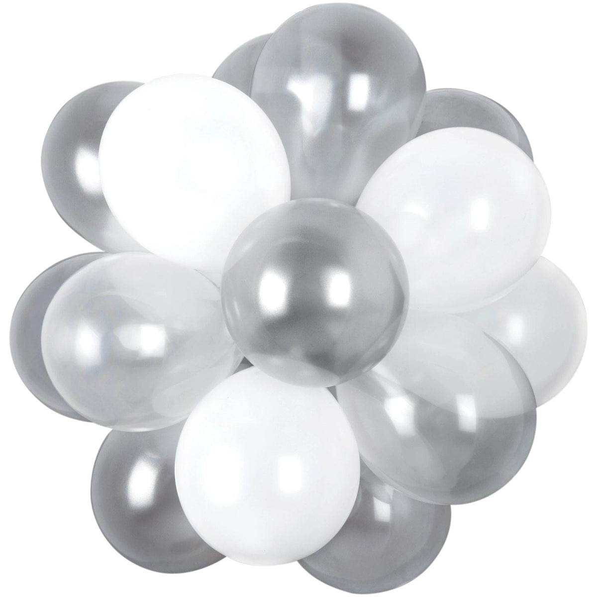 Amscan HOLIDAY: NEW YEAR&#39;S Air-Filled Latex Balloon Chandelier - Platinum