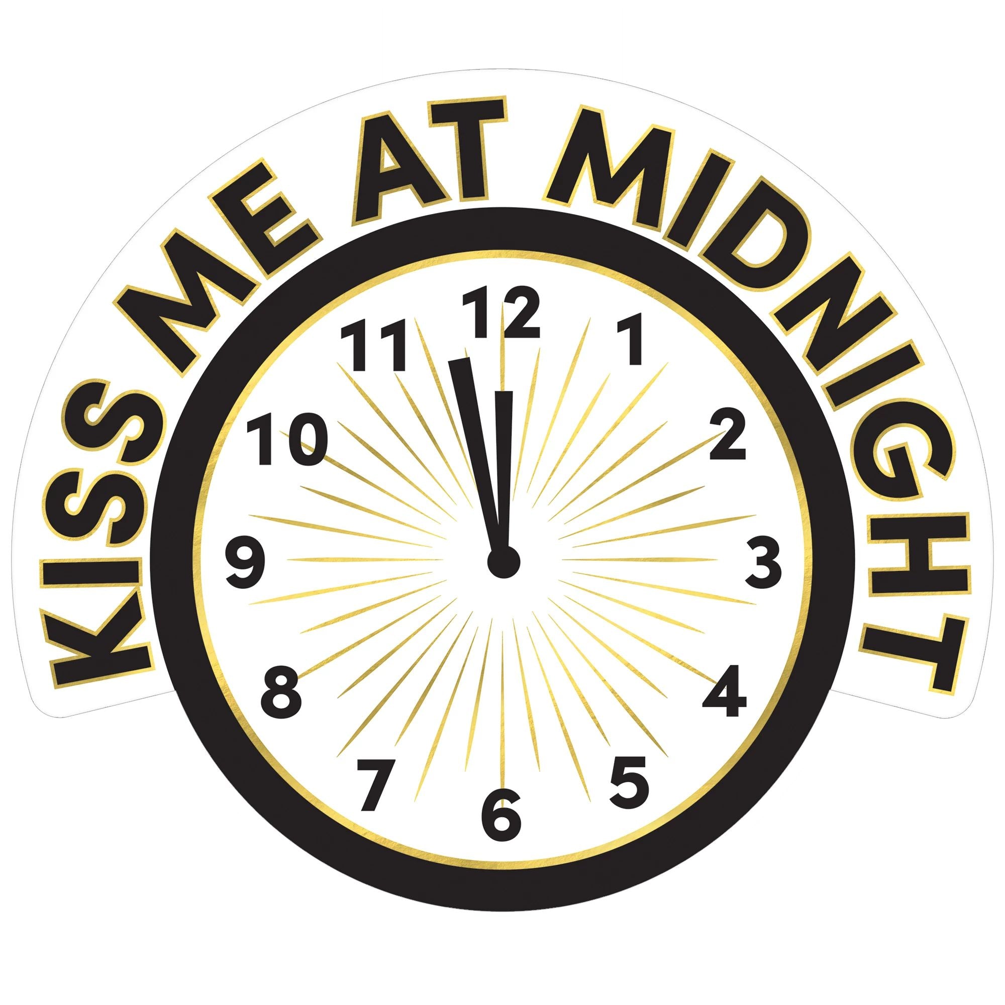 Amscan HOLIDAY: NEW YEAR'S Kiss Me At Midnight Cutout