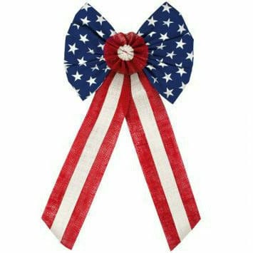 Amscan HOLIDAY: PATRIOTIC AMERICANA BURLAP BOW