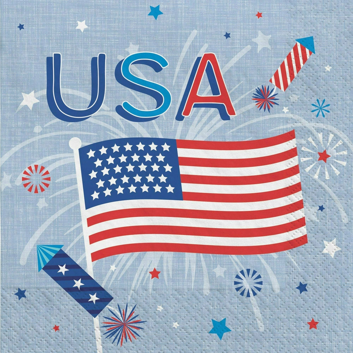 Amscan HOLIDAY: PATRIOTIC Default-Title Patriotic Celebration Beverage Napkins