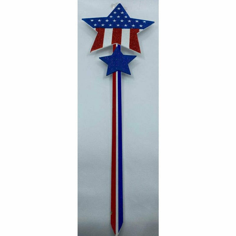 Amscan HOLIDAY: PATRIOTIC Glitter USA Star Yard Stake