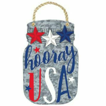 Amscan HOLIDAY: PATRIOTIC Hooray USA Metal Sign