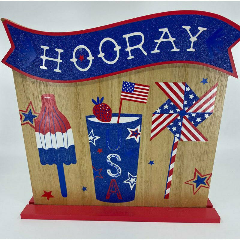 Amscan HOLIDAY: PATRIOTIC Hooray USA Stand Sign