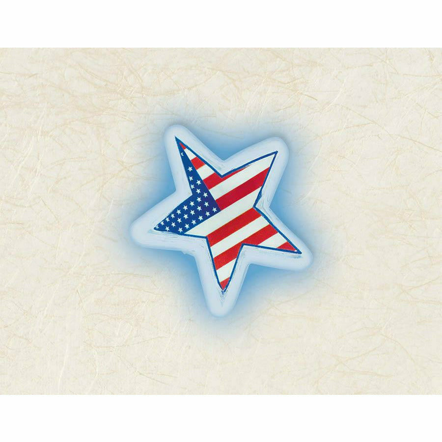 Amscan HOLIDAY: PATRIOTIC Light Up USA Gel Cling