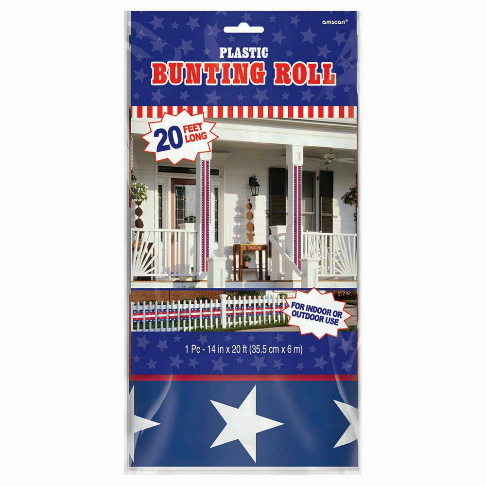 Amscan HOLIDAY: PATRIOTIC PATRIOTIC BUNTING ROLL