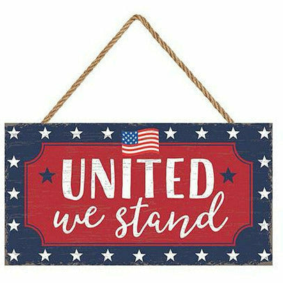 Amscan HOLIDAY: PATRIOTIC Patriotic Red, White &amp; Blue United We Stand Sign