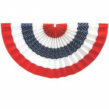 Amscan HOLIDAY: PATRIOTIC Red, White &amp; Blue Large Star Bunting 36&quot; x 72