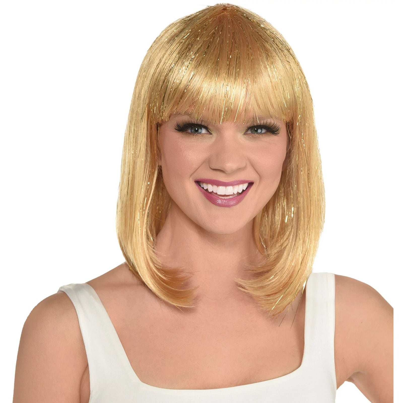 Amscan HOLIDAY: SPIRIT Gold Long Bob Wig