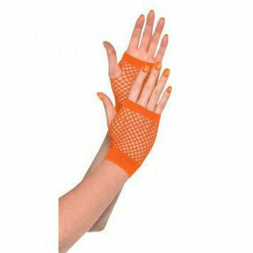 Amscan HOLIDAY: SPIRIT ORANGE SHRT FISHNET GLOVES