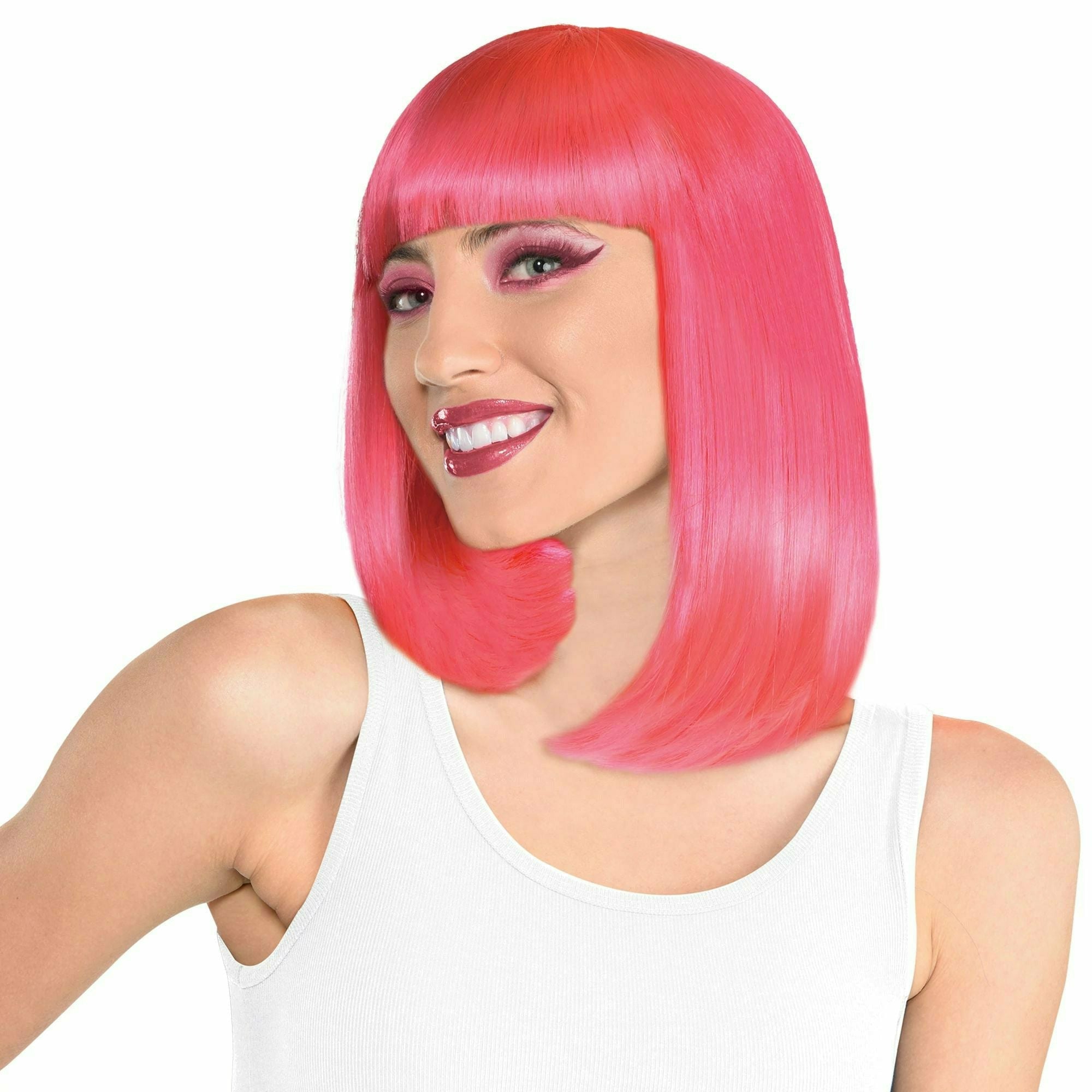 Amscan HOLIDAY: SPIRIT Pink Long Bob Wig