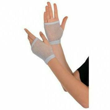 Amscan HOLIDAY: SPIRIT SILVER SHRT FISHNET GLOVES