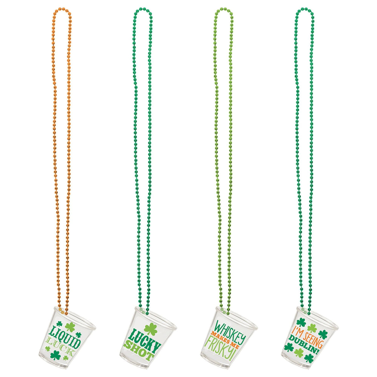 Amscan HOLIDAY: ST. PAT&#39;S Shot Glasses on a Chain