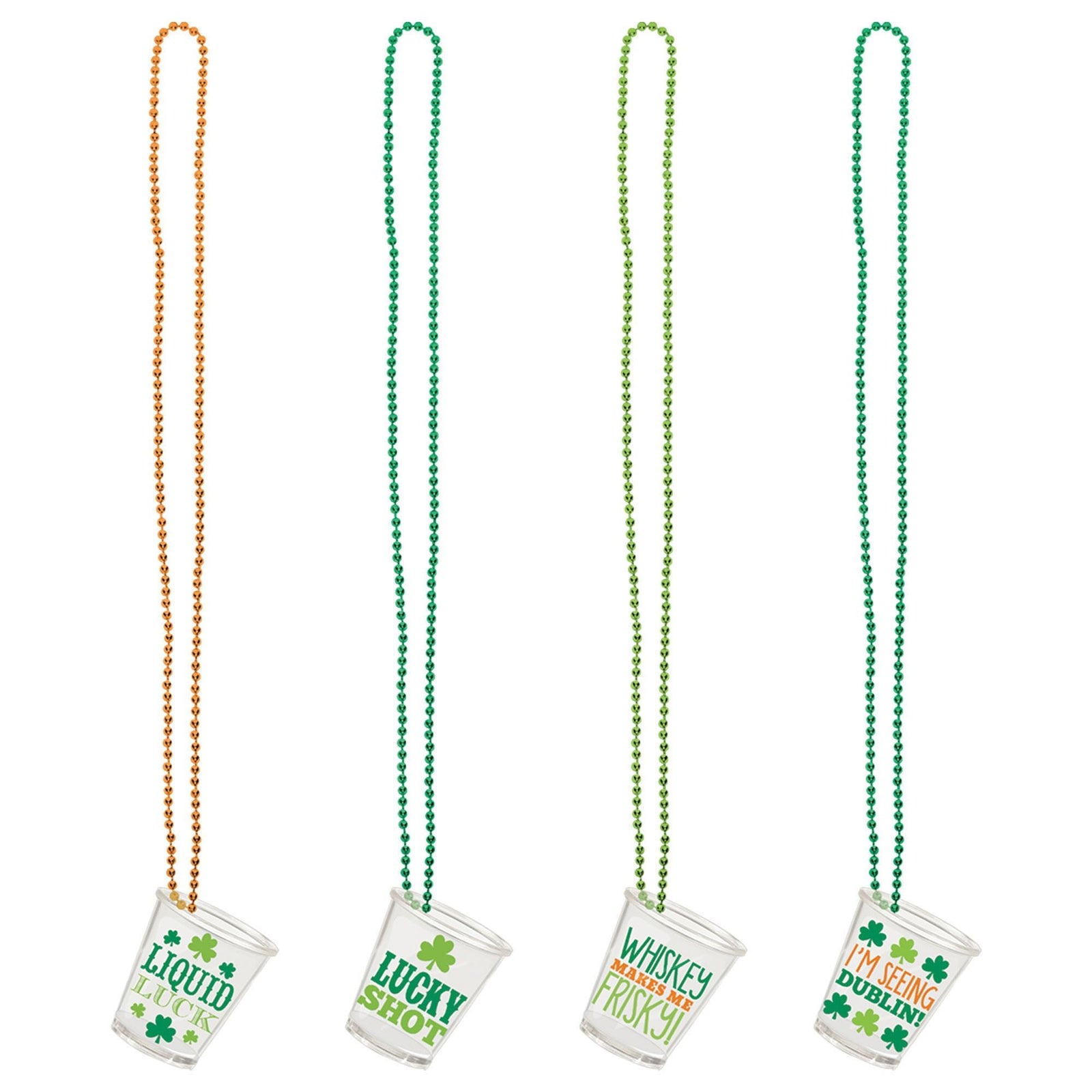 Amscan HOLIDAY: ST. PAT'S Shot Glasses on a Chain