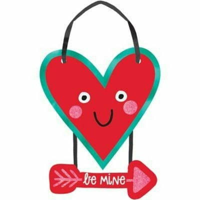 Amscan HOLIDAY: VALENTINES Valentine&#39;s Be Mine Small Heart Hanging Sign