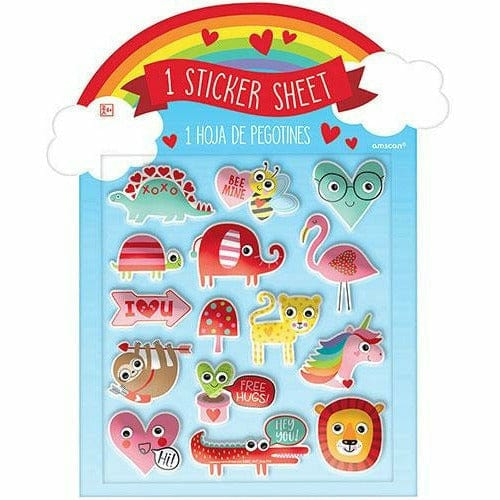 Amscan HOLIDAY: VALENTINES Valentine&#39;s Character Puffy Stickers 1 Sheet