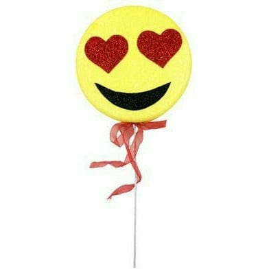 Amscan HOLIDAY: VALENTINES Valentine&#39;s Day Heart Eyes Smiley Pick Decoration