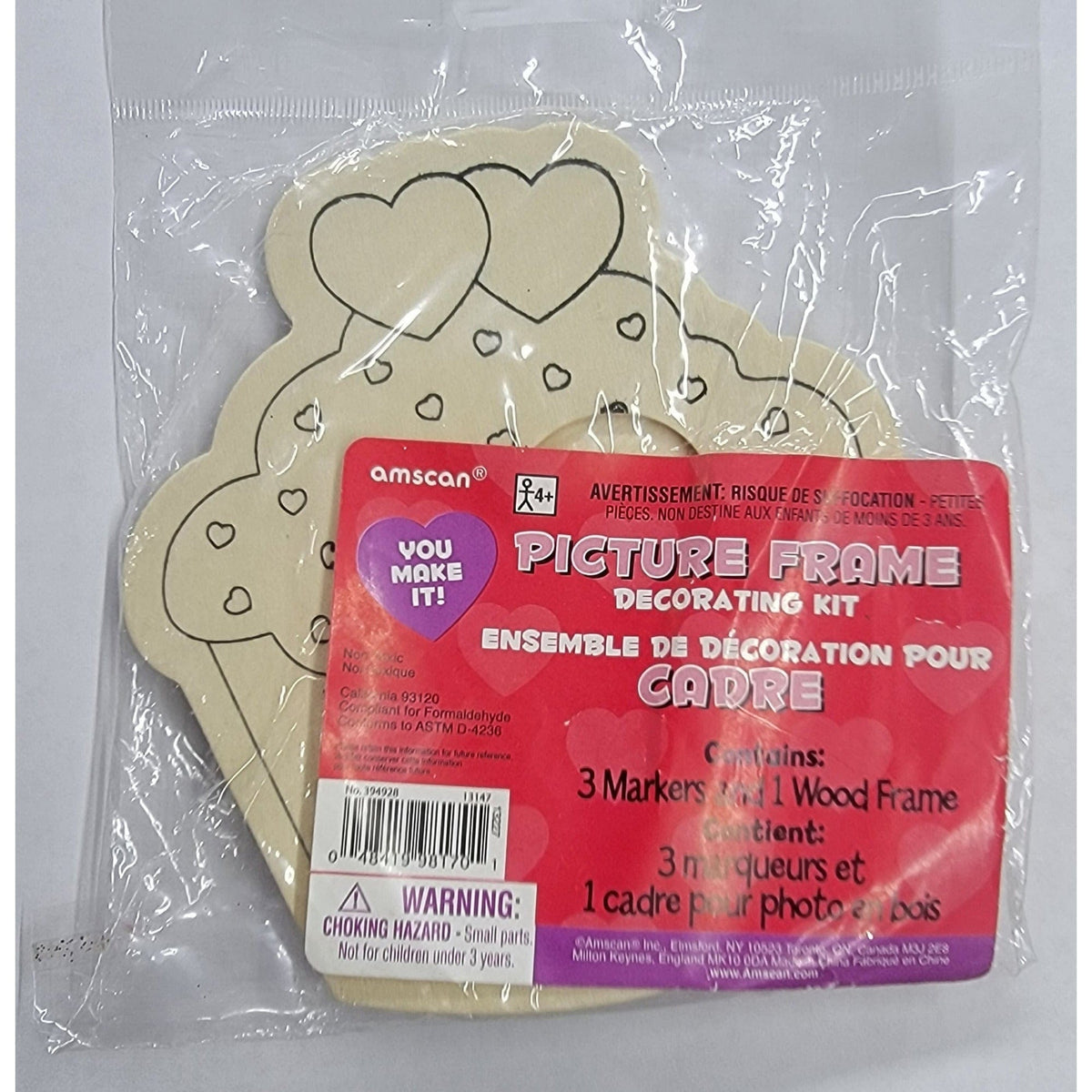 Amscan HOLIDAY: VALENTINES Valentine&#39;s Picture Frame Decorating Kit