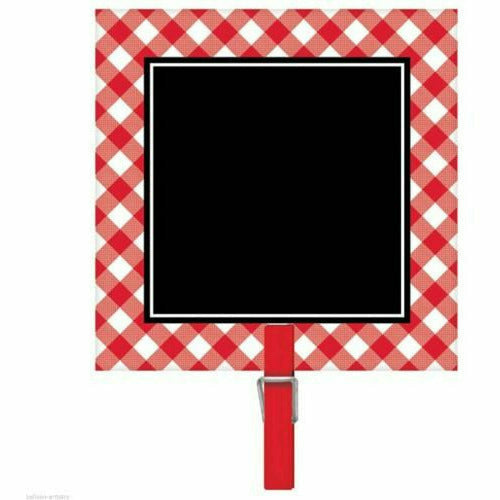 Amscan LUAU Chalkboard BBQ Signs Small