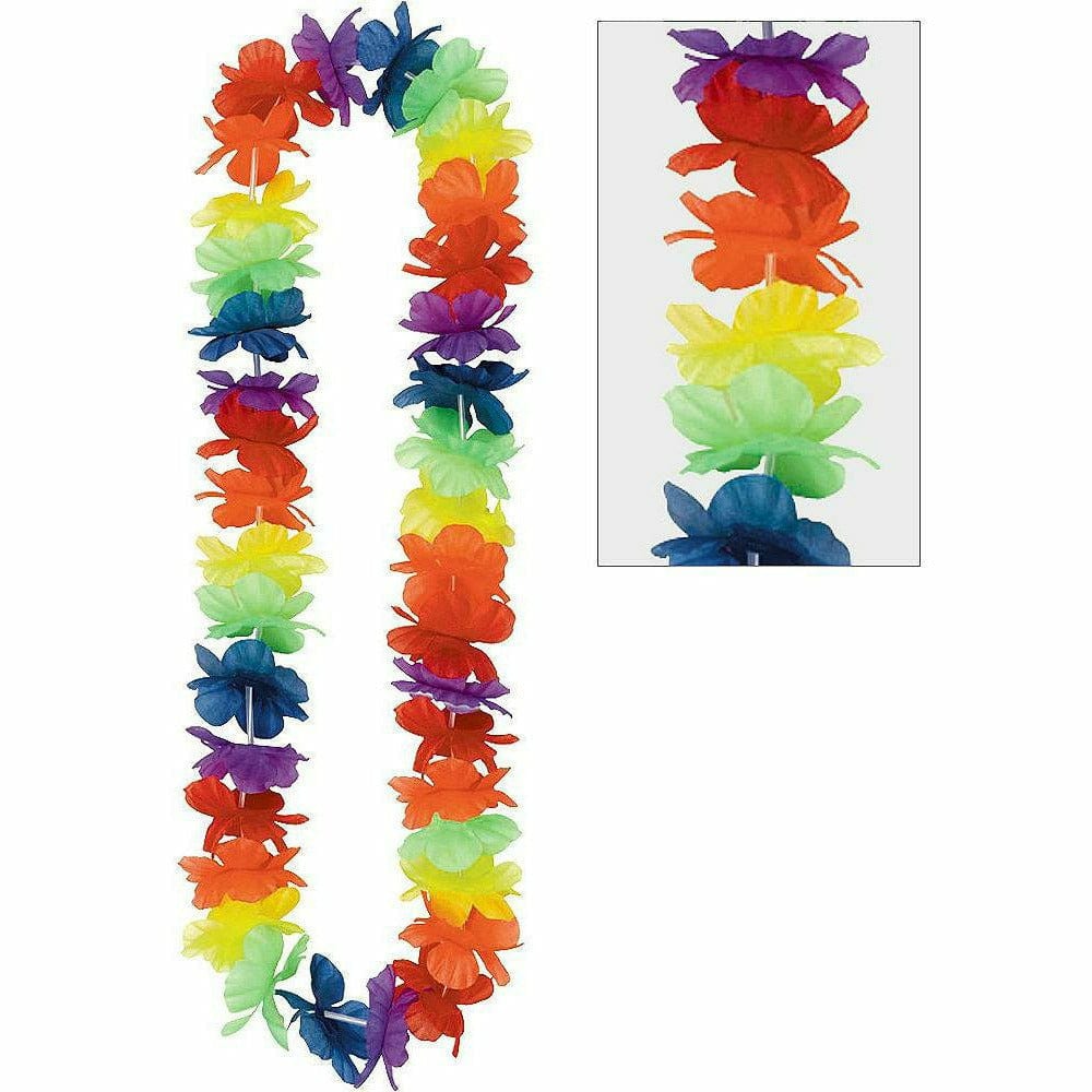 Amscan LUAU Wearables Rainbow Hawaiian Lei