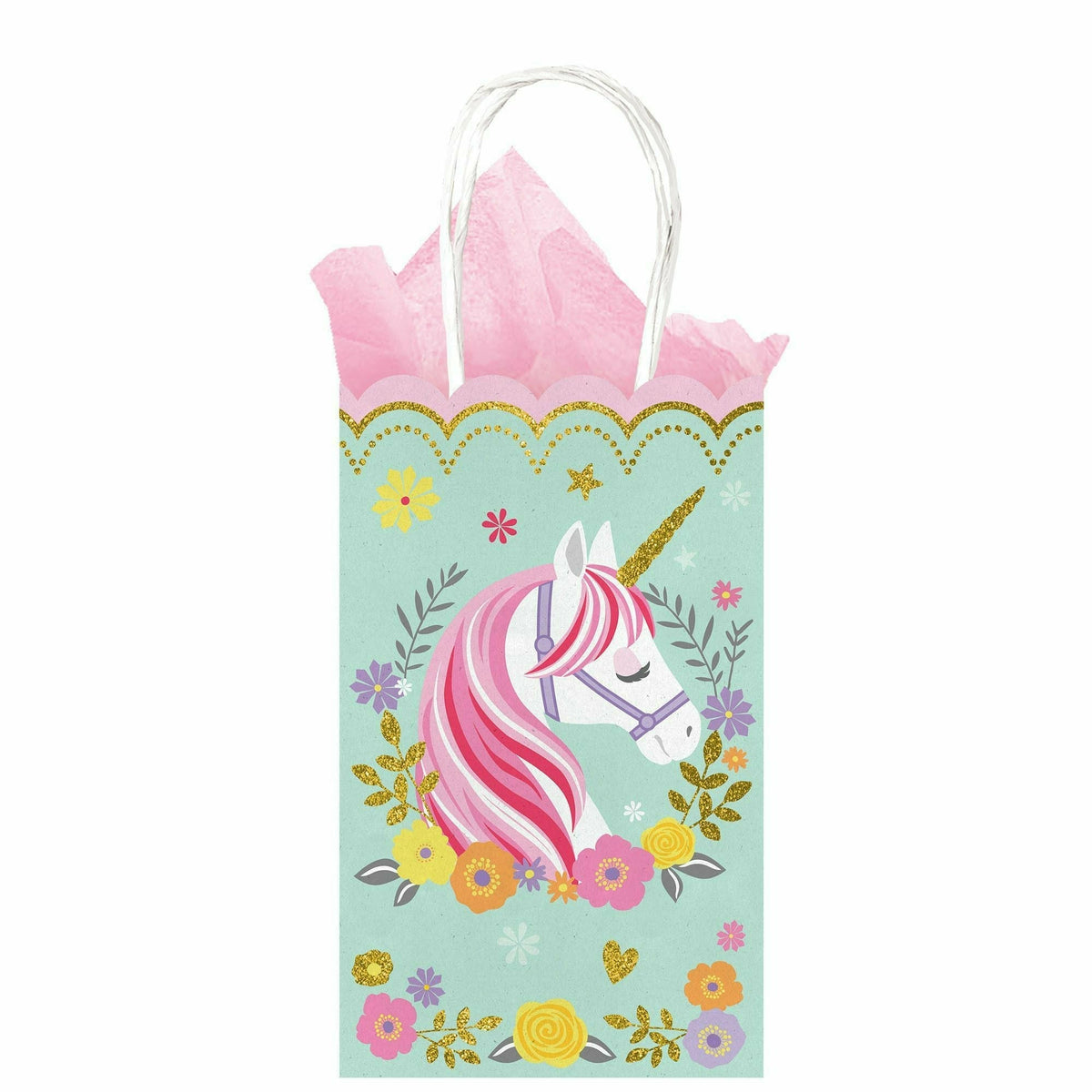 Amscan Magical Unicorn Glitter Small Cub Bags