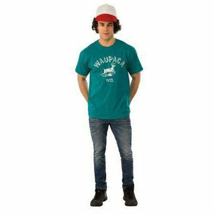 Amscan Stranger Things Dustin&#39;s Waupaca Shirt Adult