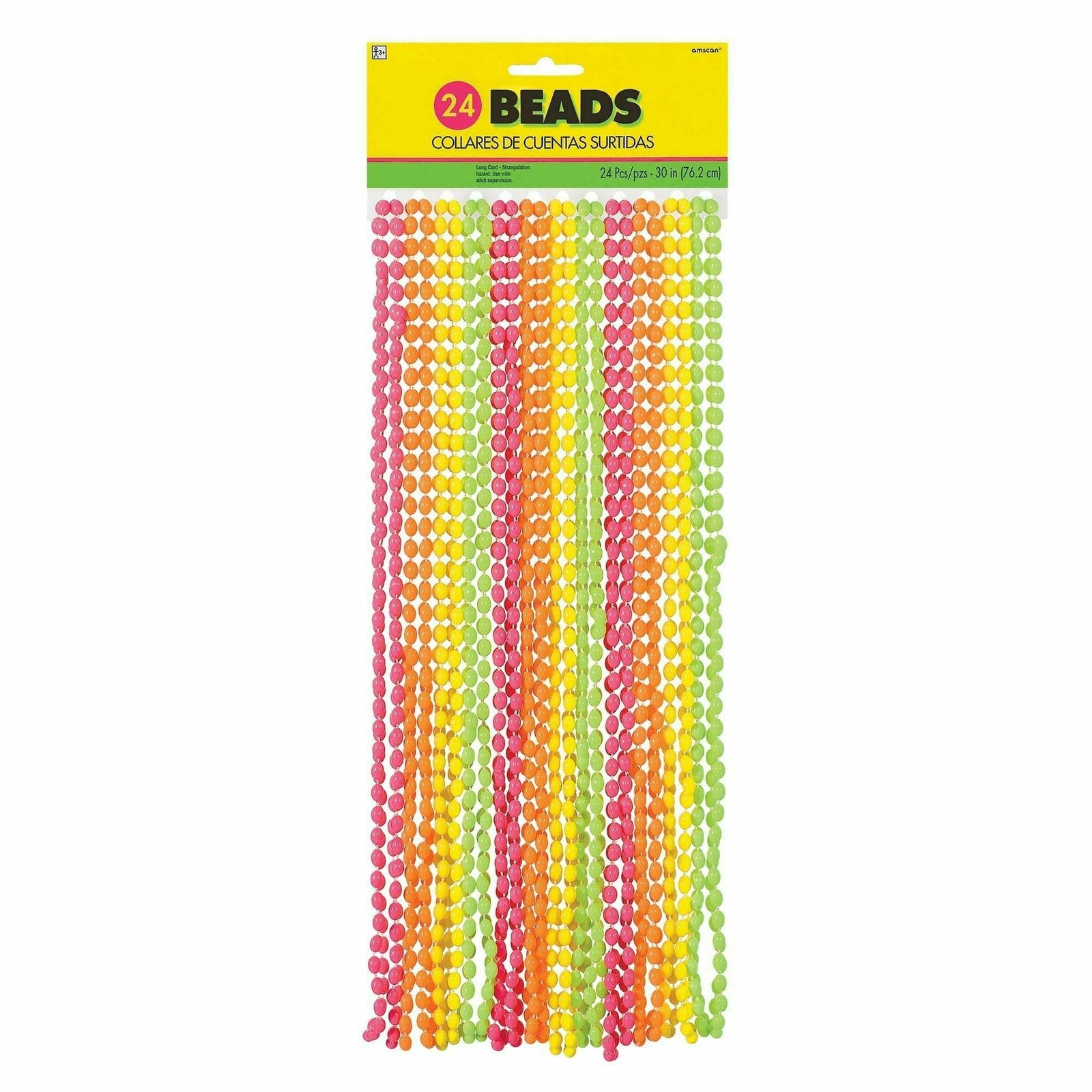 Amscan THEME Neon Bead Necklaces