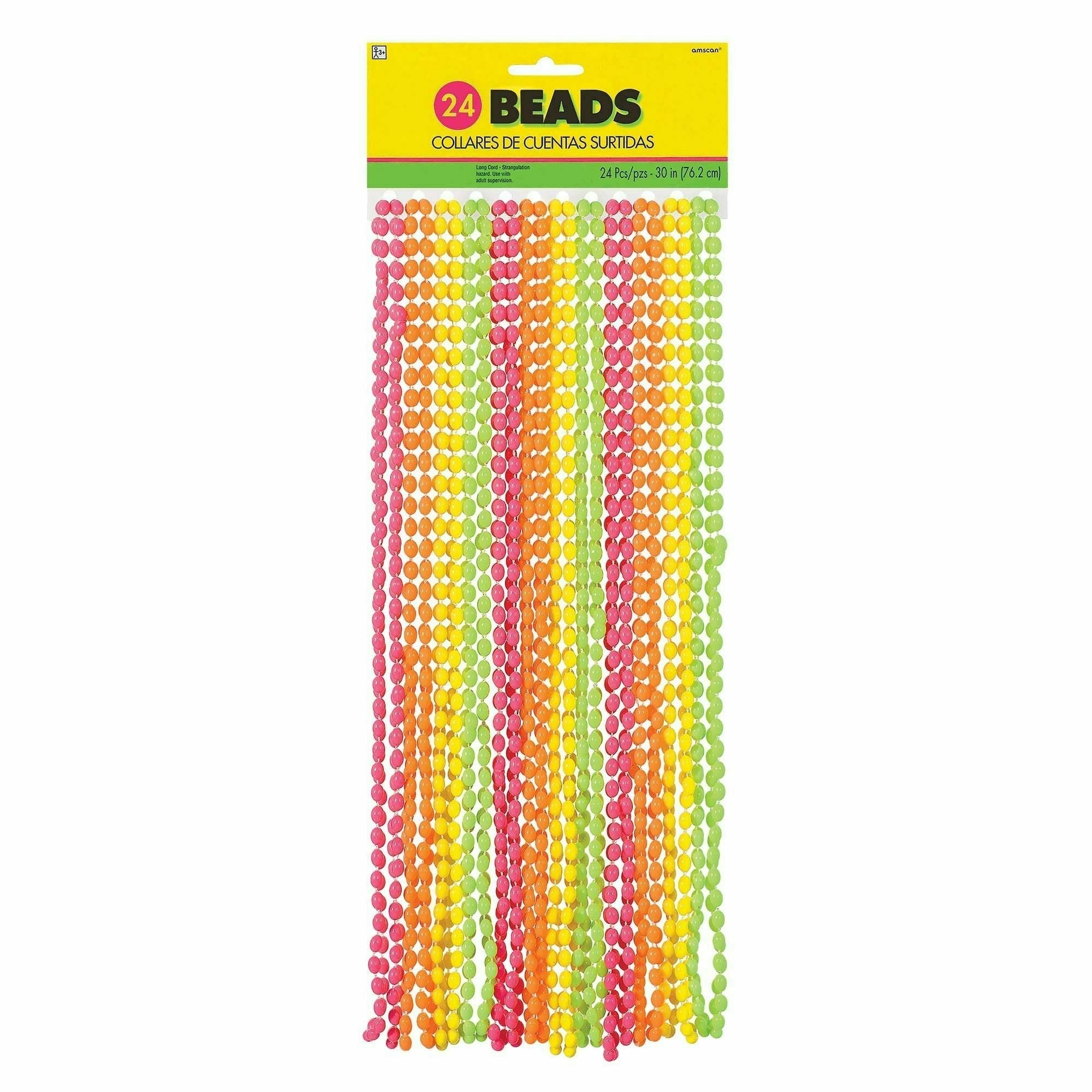 Amscan THEME Neon Bead Necklaces